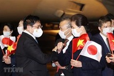 PM arrives in Tokyo, beginning official visit to Japan