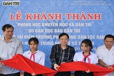 Dantri/DTiNews readers help to build rooms for mountainous school