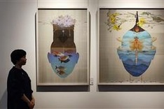 Exhibition of silk paintings gathers five famous Vietnamese painters