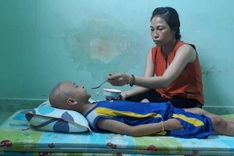 Little boy battles against brain cancer