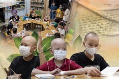 Class for leukaemia children at Hanoi hospital