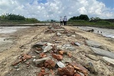 Traces of royal path found during excavation at Ho Dynasty Citadel