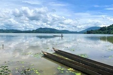 Dreamy lake amid Central Highlands forests