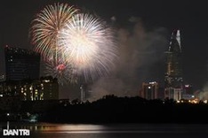 Fireworks light up sky on Lunar New Year's Eve