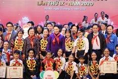 Outstanding children honoured at Hanoi ceremony