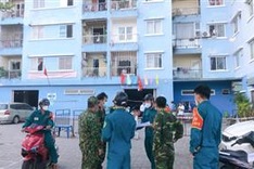 Many apartment buildings locked down due to Covid-91 in Danang
