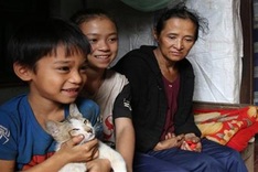 Dak Nong woman in need of help to raise small grandchildren