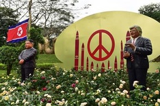 Kim and Trump statues erected at Hanoi resort