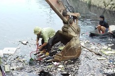 Polluted water kills fish at Vinh Citadel