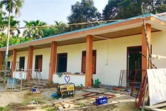 Community helps build school for disadvantaged children