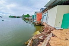 Can Tho to build embankment on Tra Noc River to prevent erosion