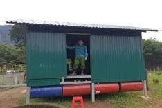 Readers help build floating houses in flood-prone areas