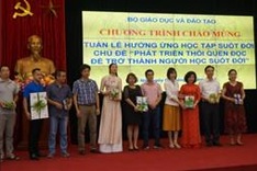 Education ministry encourage reading books to promote life-long learning