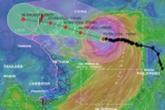 Students stay at home as super typhoon approaches