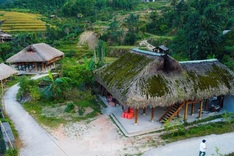 Beautiful moss-covered stilt houses in Ha Giang