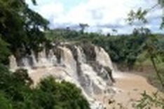 Visiting Pongour Waterfall in the rain