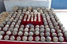 Large cluster of ancient stone shot discovered in Thanh Hoa