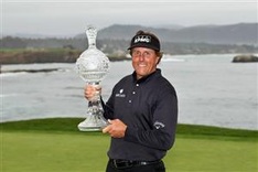 Mickelson rallies to win 4th Pebble Beach golf title