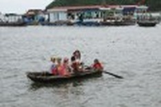 Students forced to travel to school by boat
