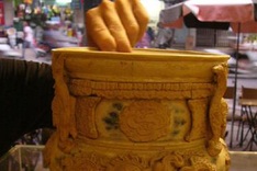 Antiques and precious paintings on display