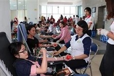 Nine million units of blood donated over ten years