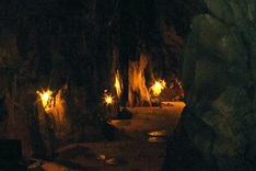 Huge military hospital inside mountain bunker