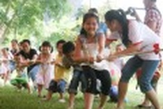 Southeast Asian folk games for kids at Hanoi’s museum