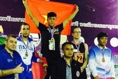 Vietnamese martial artist wins gold at Bangkok tournament