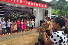 Students build school for poor children