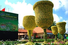 Lemon-made tea-set makes Vietnam record