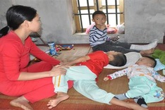 Poor woman seeks help to save ailing children