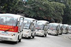 Solar electric car tours in Hanoi