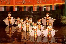 Water puppetry masters set to perform in Japan