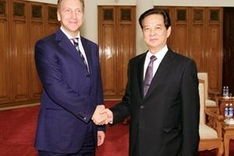 Prime Minister greets Russian official