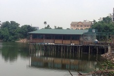 Illegal constructions found near West Lake