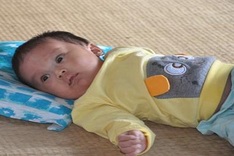 Poor couple seeks help to save young son