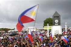 Philippine group protests Chinese reclamation