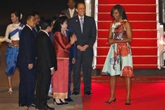 US first lady in Cambodia to promote girls' education