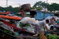 Saigon's floating market a bit less vibrant