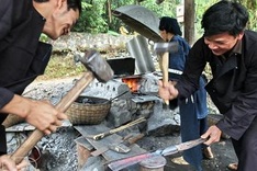 Traditional blacksmith craft of Nung An people