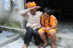 Abandoned boy struggling with heart disease