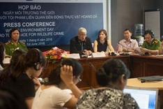 UNODC press conference on combating wildlife crime