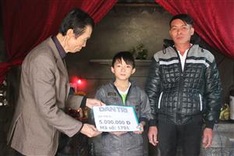 Funding granted to fatherless boy with lonely Tet