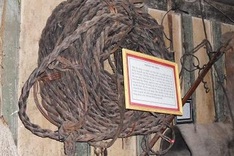 Elephant hunting equipment on display