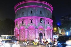 Netherlands lights up water tower in Hanoi