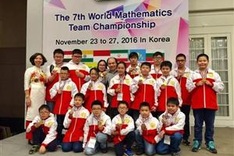 Vietnamese students won 20 golds at World Mathematics Team Championship