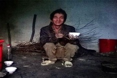 Poor, ailing man wishes for a decent meal