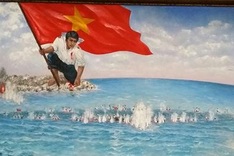Buddhist monk bids high for painting of Gac Ma island battle