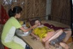 Little girl bravely carries big burden