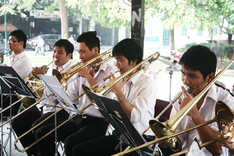 Street music hits Hanoi
